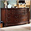 ADD TO YOUR SET: Lea Jessica McClintock Heirloom 7 Drawer Double Dresser with Dark Cherry Wood Finish
