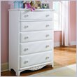 ADD TO YOUR SET: Lea Haley 5 Drawer Chest in White Finish
