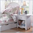 ADD TO YOUR SET: Lea Haley Wood Top Nightstand in White Finish