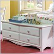 ADD TO YOUR SET: Lea Haley Kids 4 Drawer Footboard Double Dresser in White Finish