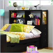 Lea Midtown Storage Headboard in Dark Cherry Finish