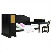 Lea Midtown Day Bed with Storage Headboard and Corner Unit in Dark Cherry