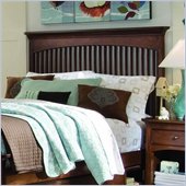 Lea Elite Crossover Slat Headboard in Burnished Cherry Finish