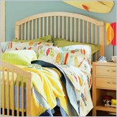 Lea Off Campus Slat Headboard in Natural Maple Finish