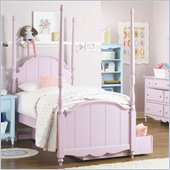 Lea Seaside Dreams Kids Wood Twin Poster Bed