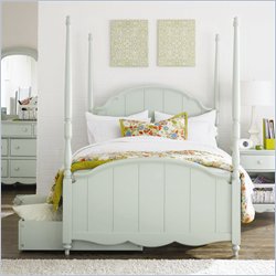 Lea Seaside Dreams Kids Wood Full Poster Bed