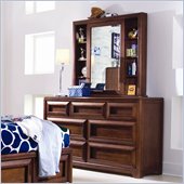 Lea Elite Expressions Kids 7 Drawer Double Dresser and Mirror Set