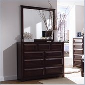Lea Elite Expressions Kids 9 Drawer Double Dresser and Mirror Set