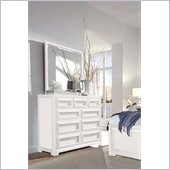 Lea Elite Reflections Kids 9 Drawer Double Dresser and Mirror Set