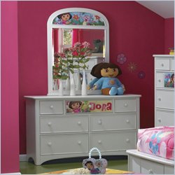 Lea Nickelodeon Nick Drawer Dresser and Vertical Mirror Set