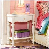 Lea Elite Vintage Boutique Leg Nightstand-KD in Vintage White