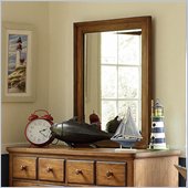 Lea Elite Logan County Vertical Mirror in Burnished Pine