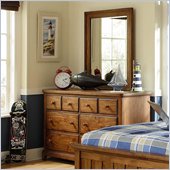 Lea Elite Logan County Dresser in Burnished Pine