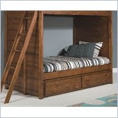 Lea Elite Logan County Dual Function Underbed Storage-KD in Burnished Pine