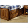 ADD TO YOUR SET: Lea Elite Logan County Captain Bed Box in Burnished Pine