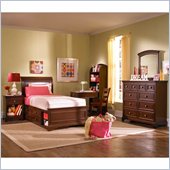 Lea Elite Covington Sleigh Bed in Cherry