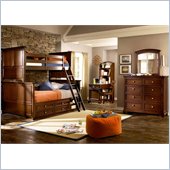 Lea Elite Covington Bunk Bed w/ Storage in Cherry