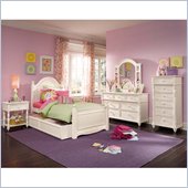 Lea Elite Hannah Panel Bed in White