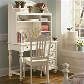 Lea Elite Retreat Desk with Hutch in Antique White