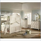 Lea Elite Retreat Bunk Bed with Storage in Antique White