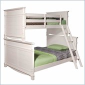 Lea Elite Hannah Twin over Full Bunk Bed in White