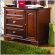 ADD TO YOUR SET: Lea Deer Run Kids 3 Drawer Single Dresser in Brown Cherry Finish