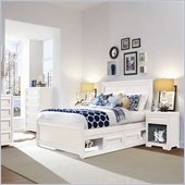 Lea Elite Reflections Kids Bed 3 Piece Bedroom Set in Aspen White