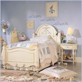 Lea Jessica McClintock Romance Kids Twin Panel Bed 3 Piece Bedroom Set