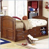 Lea Deer Run Kids Captain's Bed 3 Piece Bedroom Set in Brown Cherry