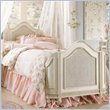 ADD TO YOUR SET: Lea Emma's Treasures Kids Mansion Panel Bed in Vintage White Finish