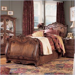 Lea Jessica McClintock Heirloom Trundle Sleigh Bed in Cherry Finish