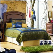 Lea Deer Run Kids Panel Bed in Brown Cherry Finish