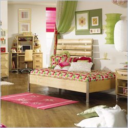 Lea iRoom Twin Convertible Platform Bed / Daybed in Natural Maple Finish