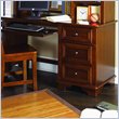 ADD TO YOUR SET: Lea Deer Run 3 Drawer Computer Student Desk in Brown Cherry Finish