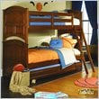 ADD TO YOUR SET: Lea Deer Run Twin Over Twin Wood Bunk Bed in Brown Cherry Finish