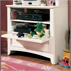 Lea Getaway 32" TV Stand in White