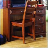 Lea Deer Run Wood Student Desk in Brown Cherry Finish