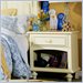 Lea Carolina Retreat White 1 Drawer Wood Nightstand with 1 Fixed Shelf