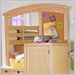 Lea Off Campus Dressing Chest Mirror in Natural Maple