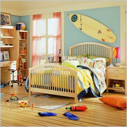 Lea Off Campus Slat Bed 2 Piece Bedroom Set