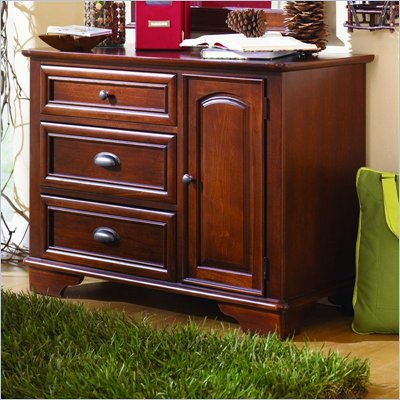 Lea Deer Run Kids 3 Drawer Single Dresser in Brown Cherry Finish