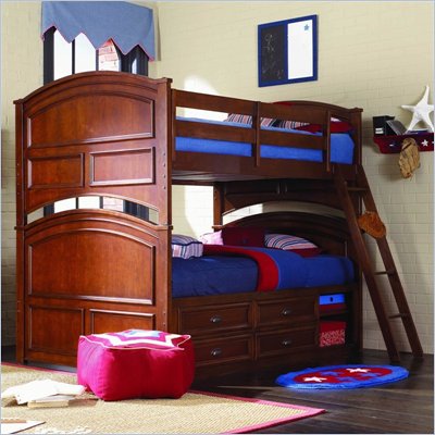 Lea Deer Run Bunk Bed with Captain Bed Box 3 Piece Bedroom Set