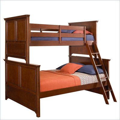 Lea Elite Covington Twin over Full Bunk Bed in Cherry