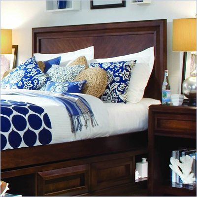 Lea Elite Expressions Panel Headboard in Root Beer Cherry Finish
