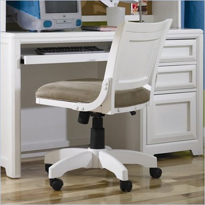 Lea Elite Reflections Kids Swivel Desk Chair in Aspen White Finish