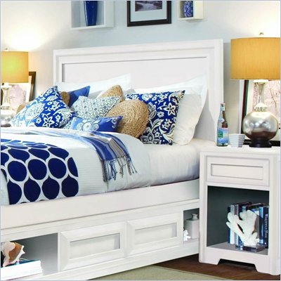 Lea Elite Reflections Panel Headboard in Aspen White Finish