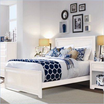 Lea Elite Reflections Kids Panel Bed in Aspen White Finish