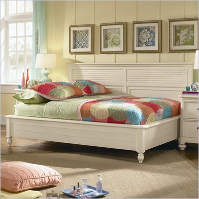 Lea Elite Retreat Sideways Bed in Antique White with Slats