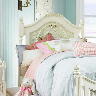 Lea Emma's Treasures Poster Headboard with Metal Frame in White