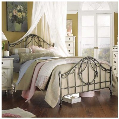 Lea Emma's Treasures Kids Metal Panel Bed in Dark Pewter
